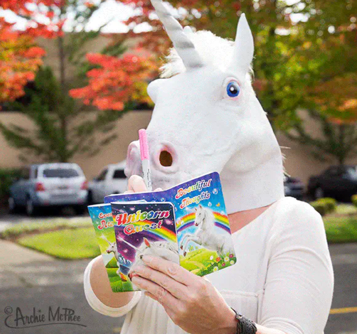 Unicorn lovers kit (inc inflatable horn)