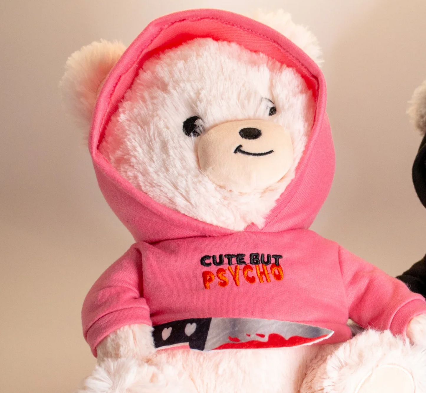 Cute but psycho teddy bear plushie toy