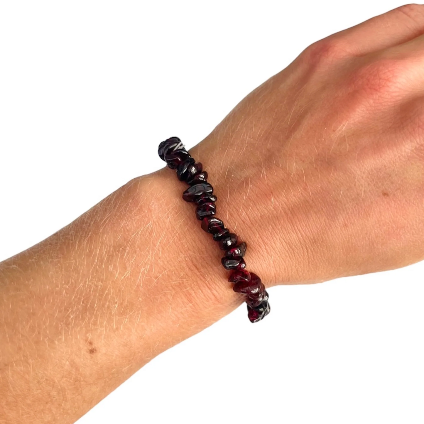 Garnet crystal bracelet