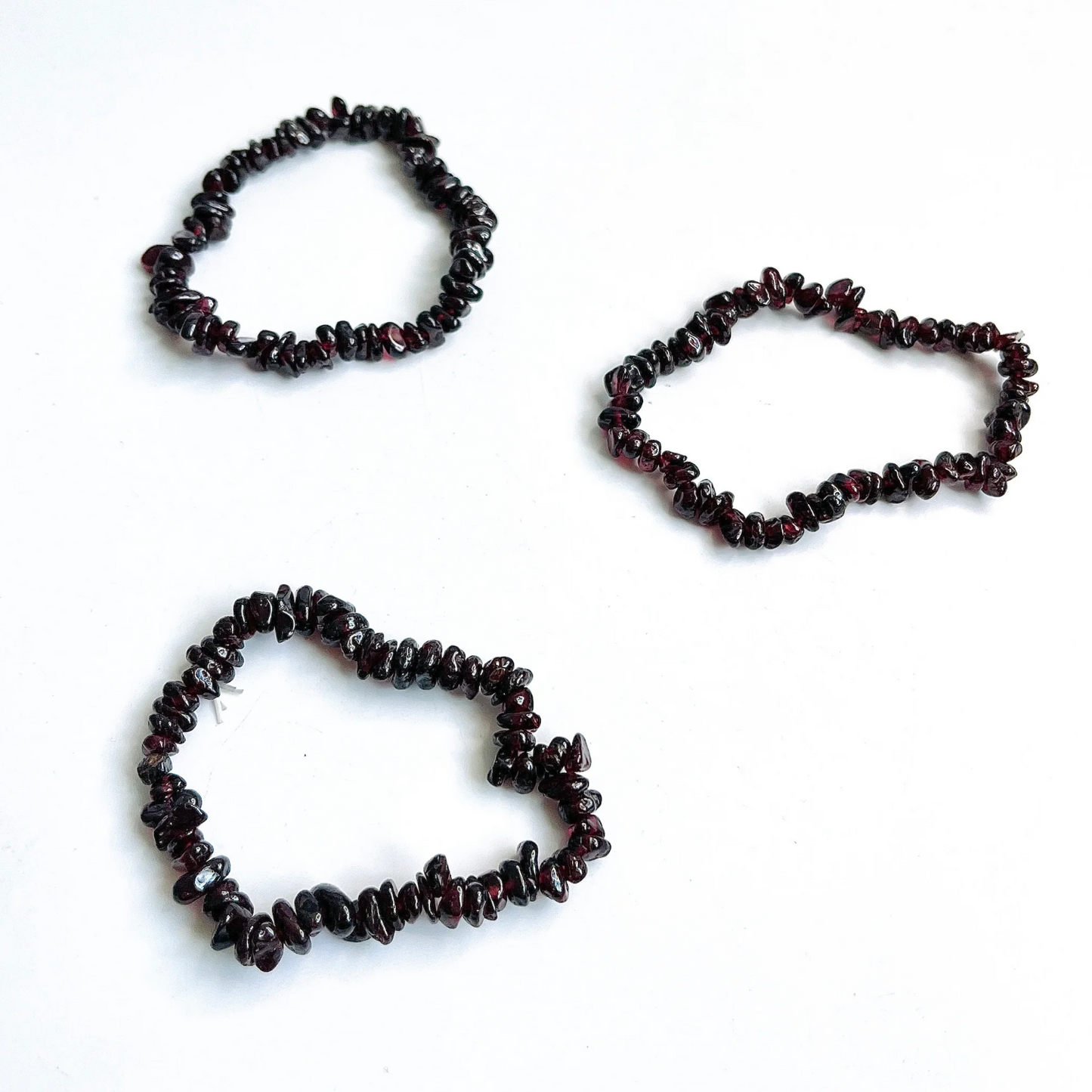 Garnet crystal bracelet