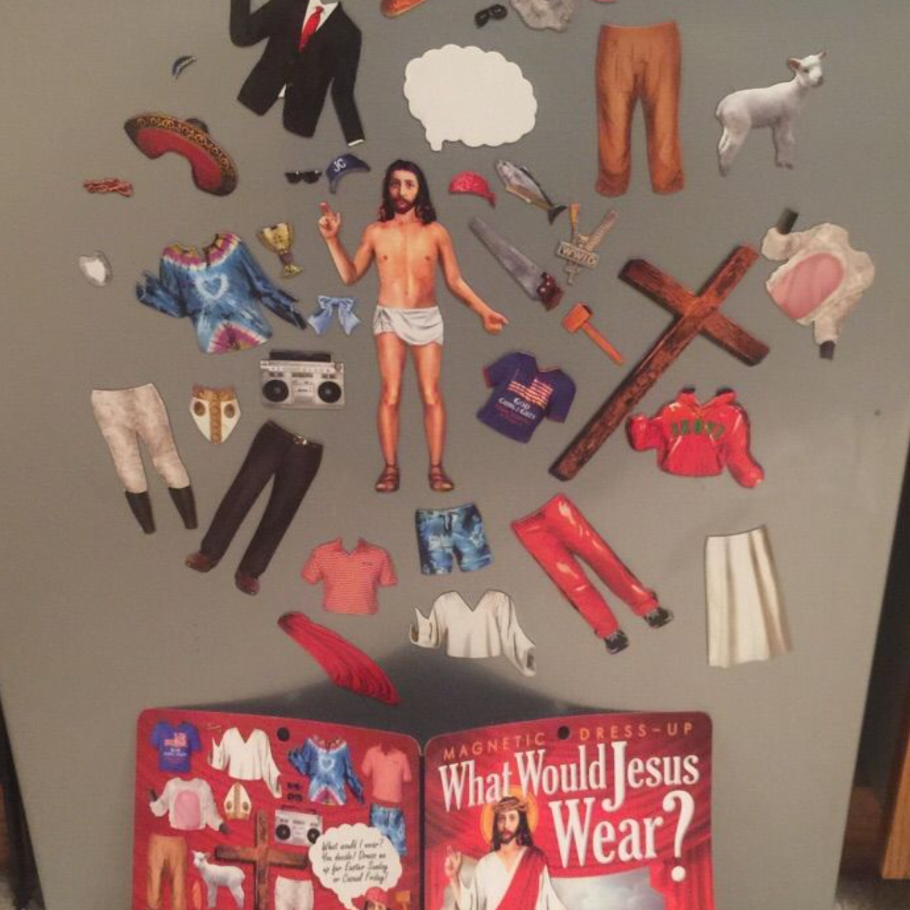 WWJW Magnetic dress up Jesus novelty set