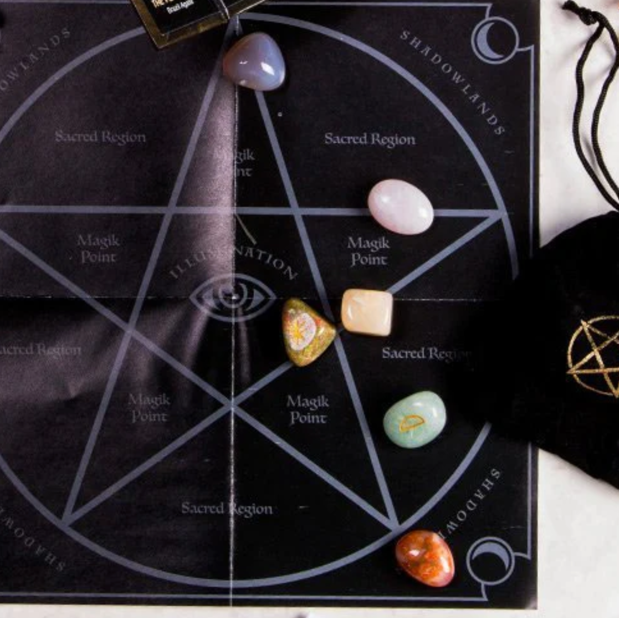 Spell casting crystal set