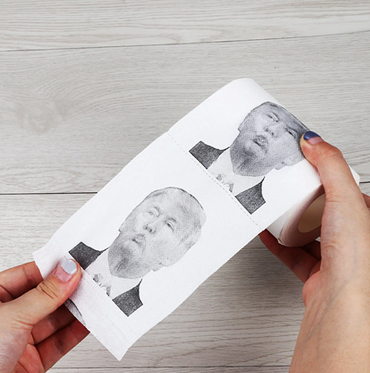 Naughty novelty kiss my ass toilet paper