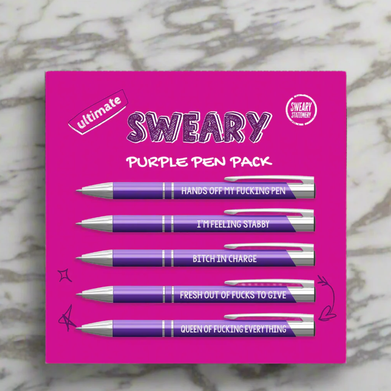 Bitches Office 5 Ballpoint Pen Pack