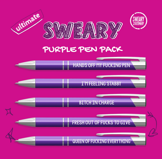 Bitches Office 5 Ballpoint Pen Pack