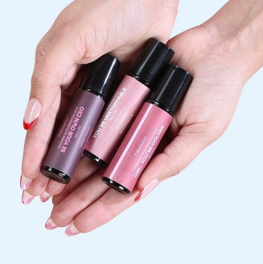 Good vibes essential oil roller set 3