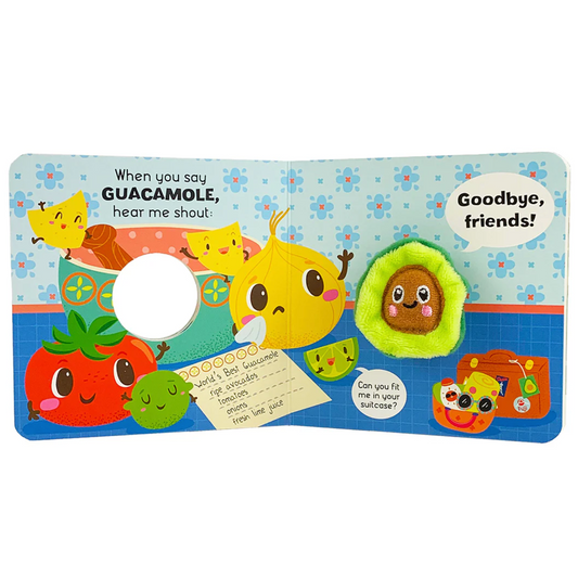 Avocado finger puppet novelty book