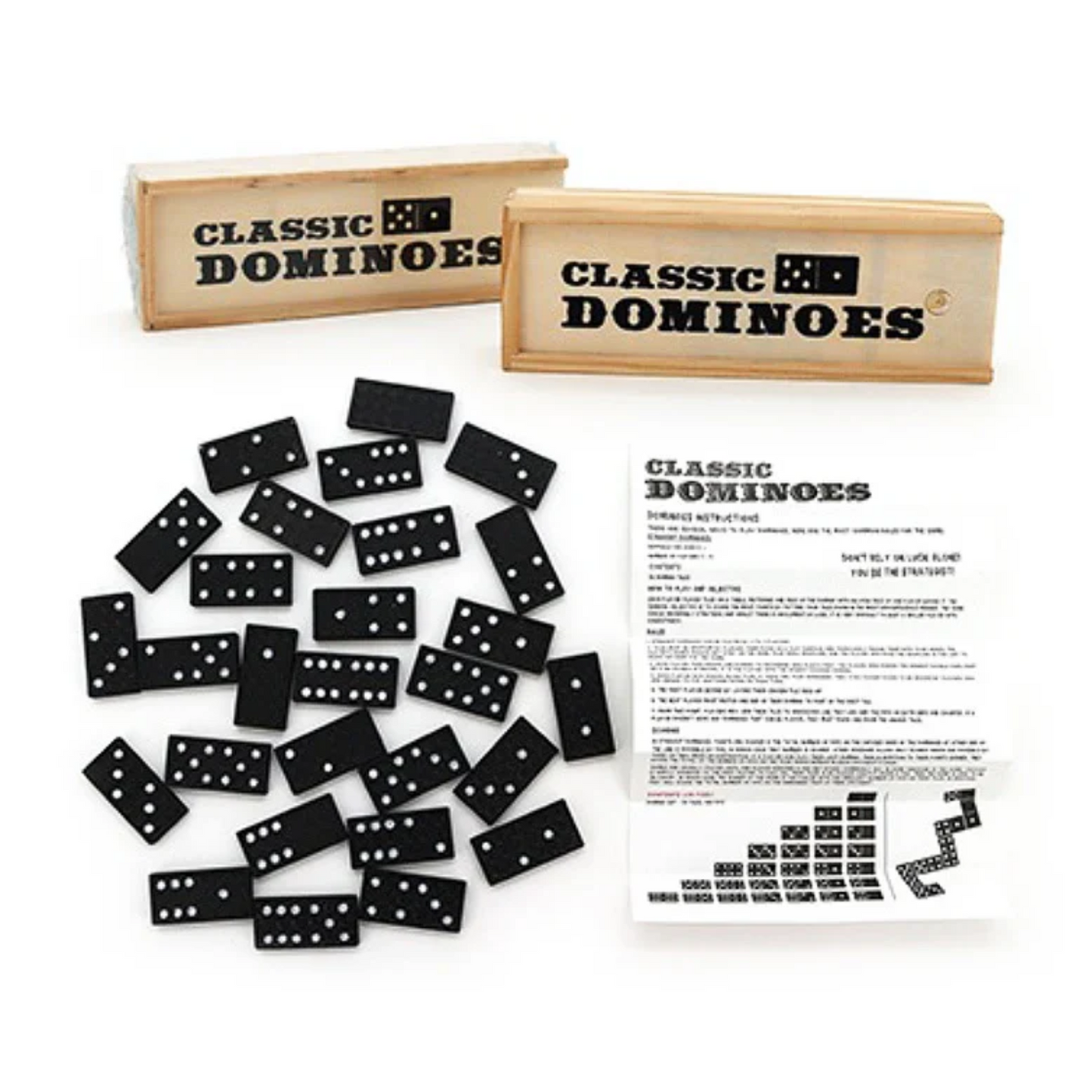Wooden Dominoes classic game
