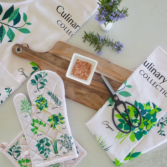 Herbs oven mitt / pot holder
