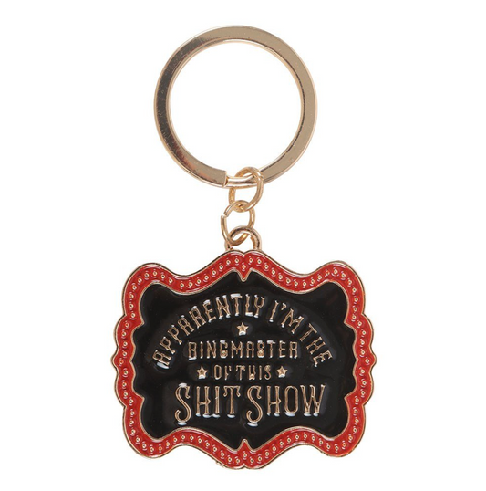 Ring master of shit show keychain