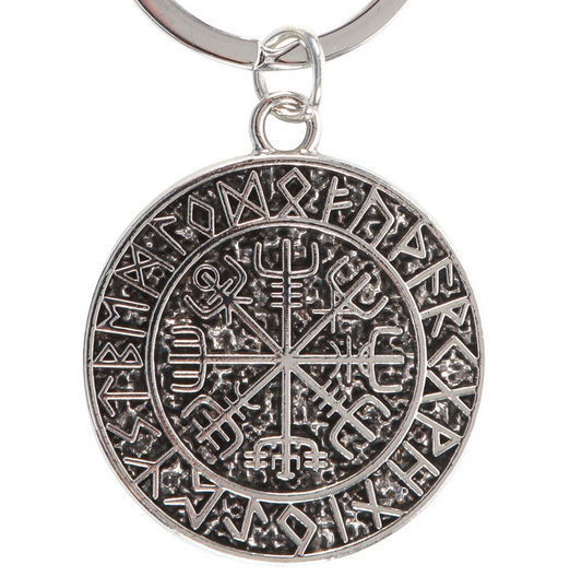 Viking compass Vegvisir key ring