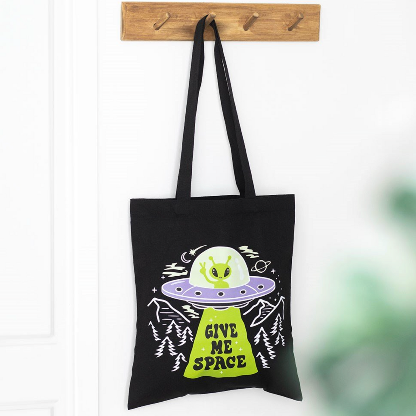 Space alien or Cryptid team tote bag