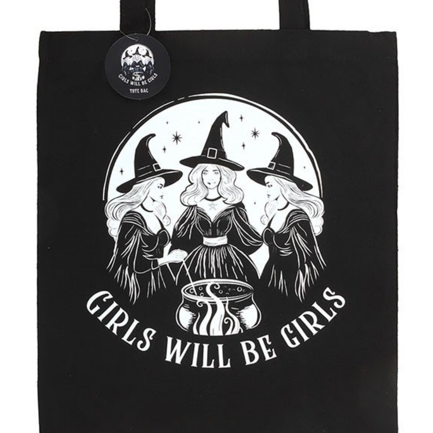 Witchy girls tote bag