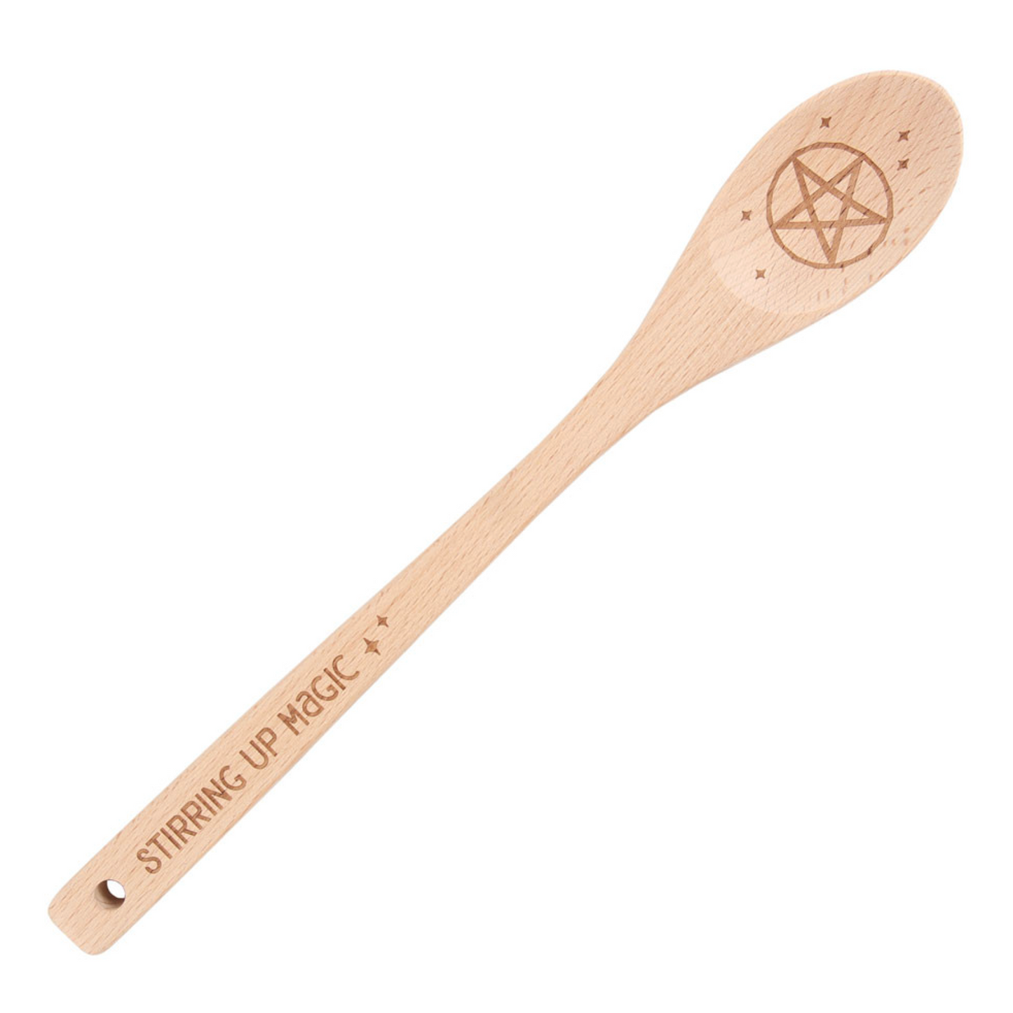 Stir up magic kitchen witch wooden spoon