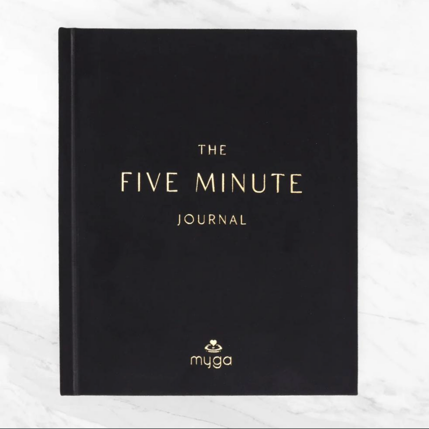Black 5 minute reflection journal