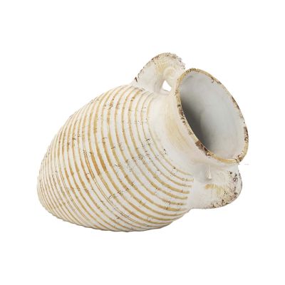 Roman handled urn planter pot