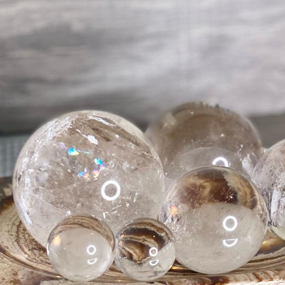 Clear Quartz polished sphere crystal ball