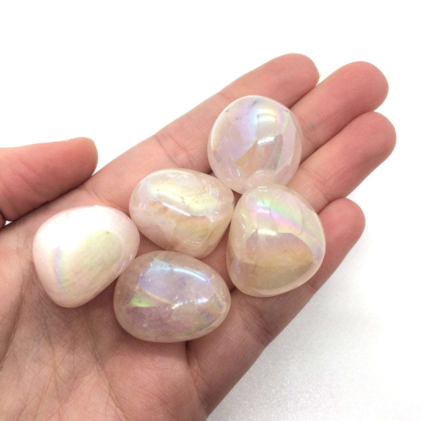 Angel aura crystal tumble stone