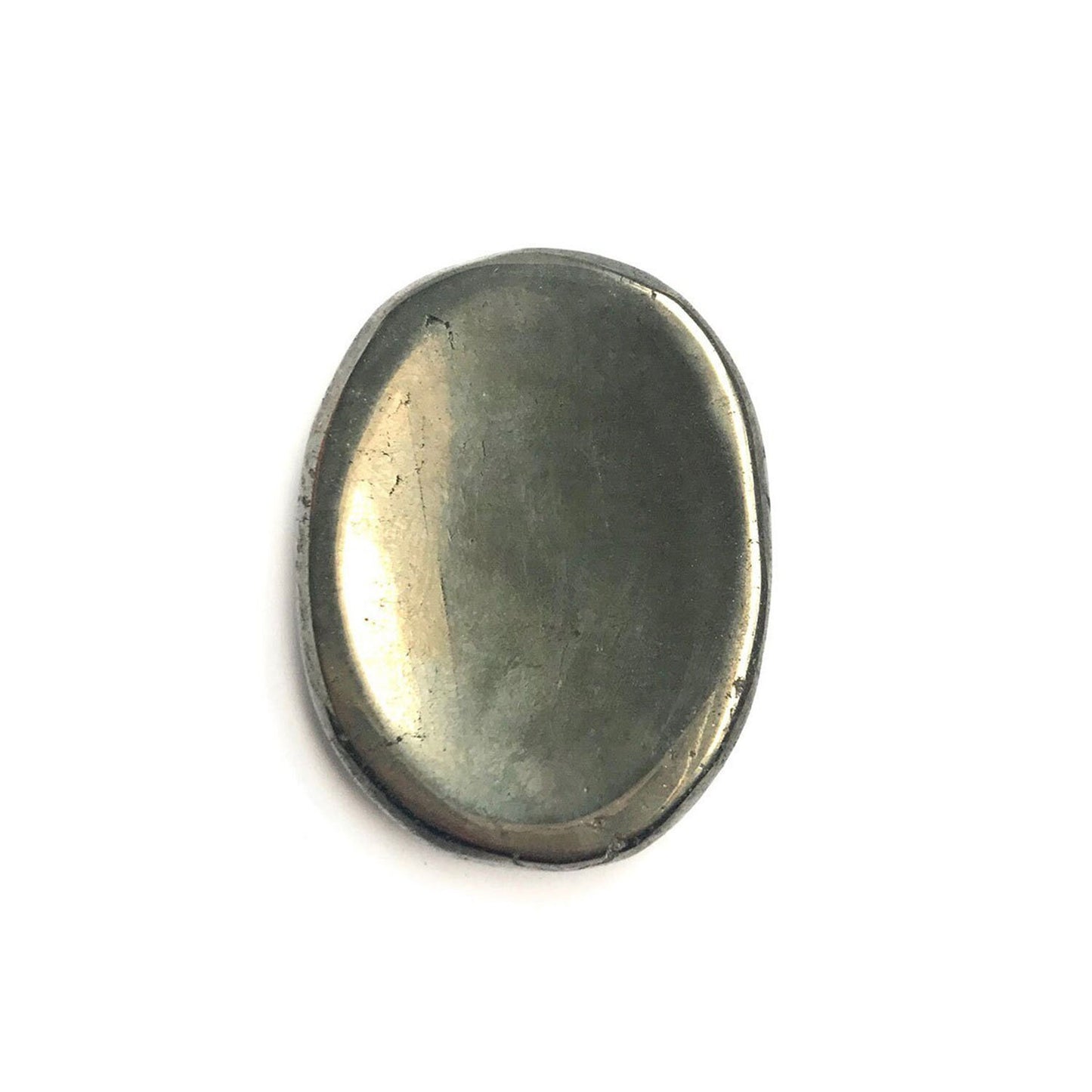 Pyrite with Magnetite crystal Worry Stone