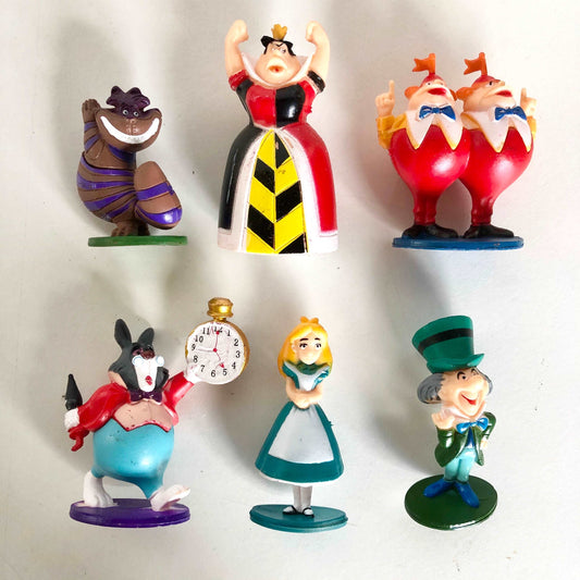 Alice in wonderland cake topper figure toy set