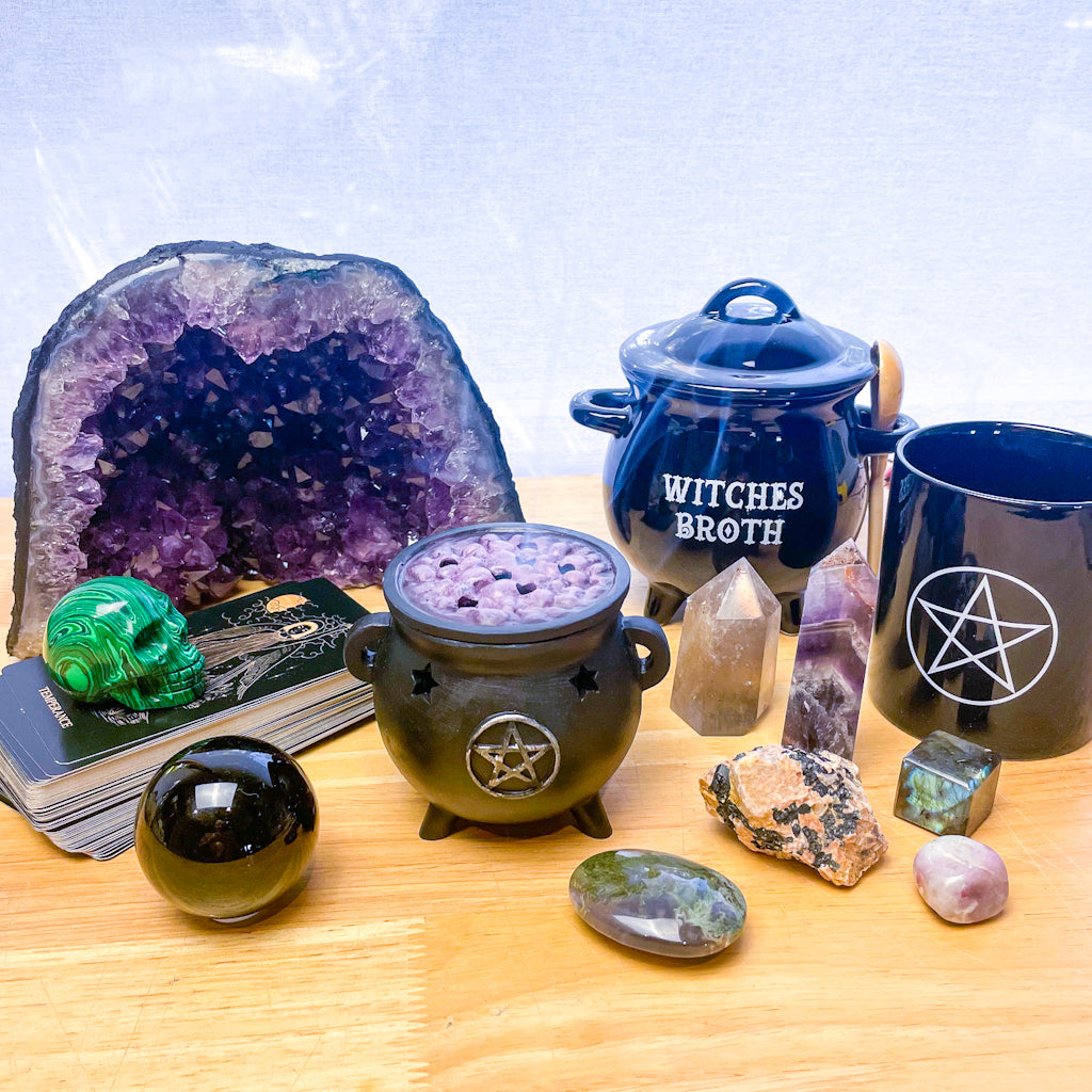 Eclectic witch / wiccan spells n crystals MYSTERY gift box