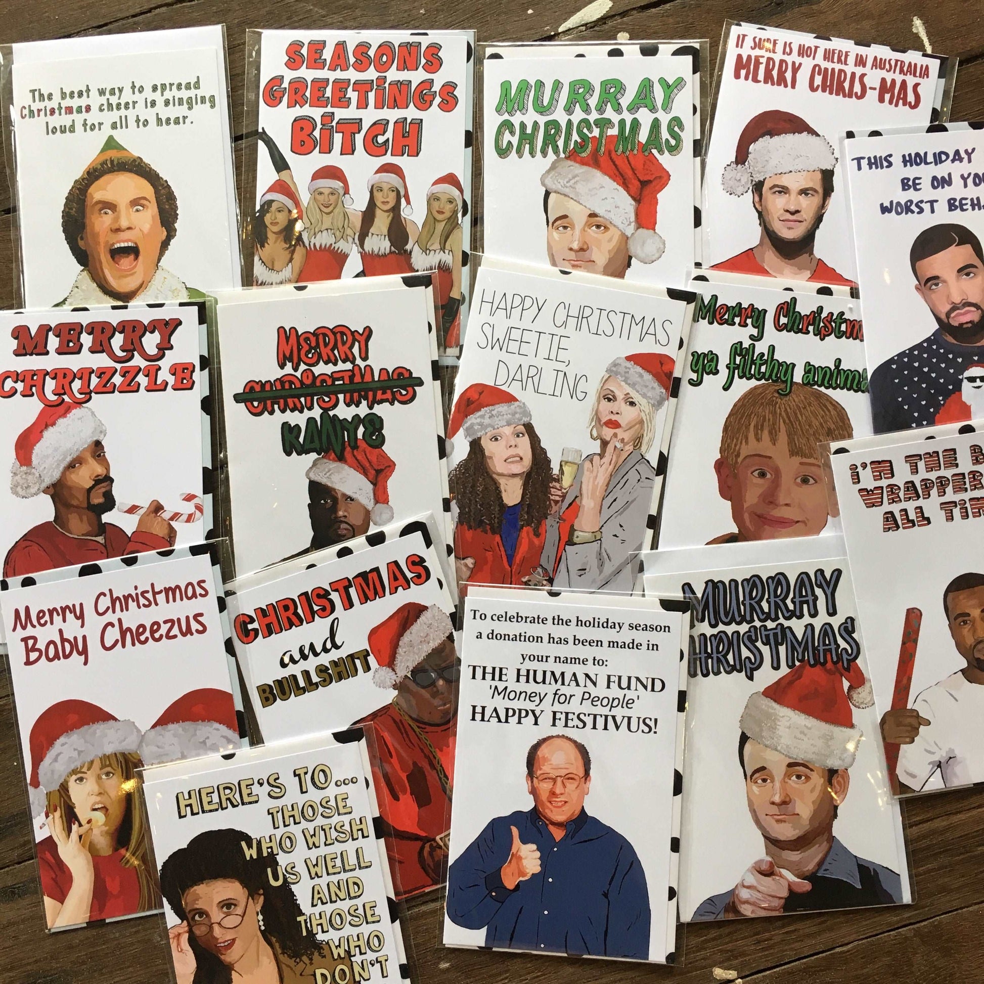 Cheeky Pop culture christmas card / xmas greeting card