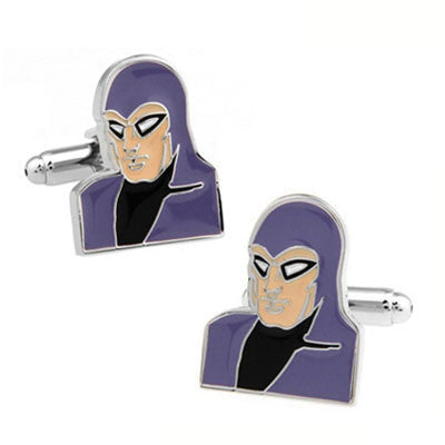 Superhero cuff link pair - phantom