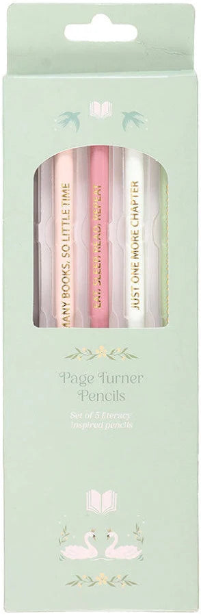 Book lovers pencil set 5