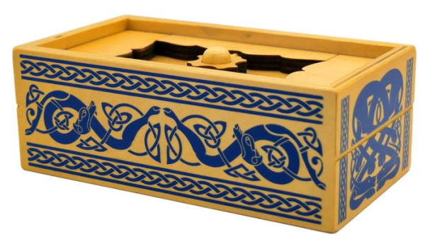 Viking sea chest secret wooden puzzle box brain teaser