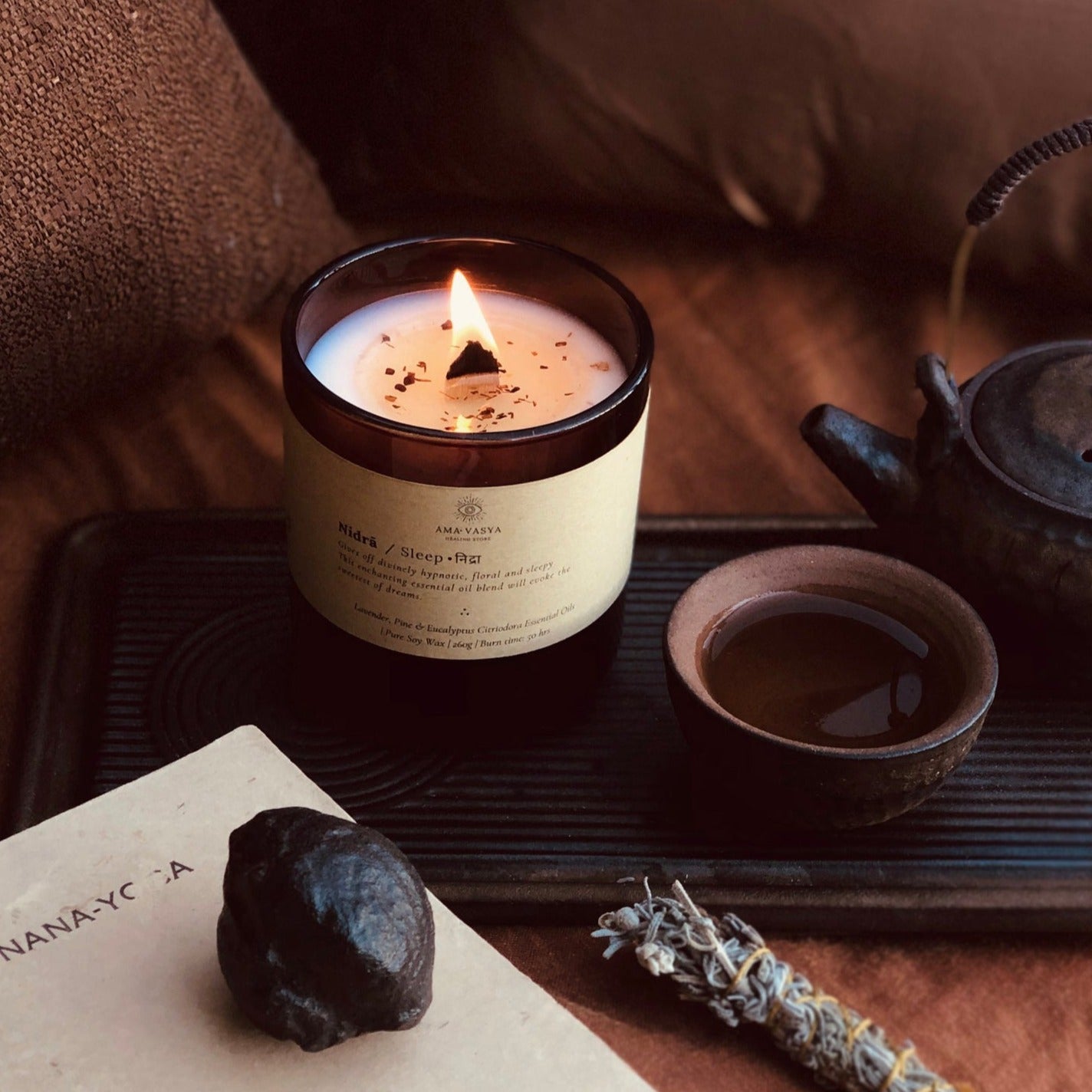 Hand poured soy candle - sleep