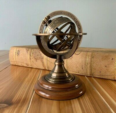 Brass Zodiac Celestial globe statue