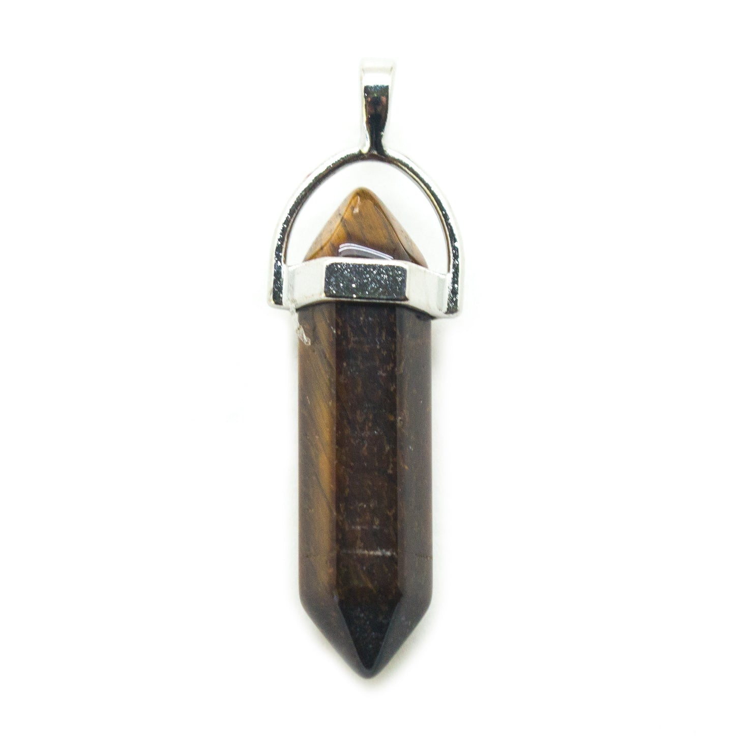 Tigers Eye double terminated Crystal pendant