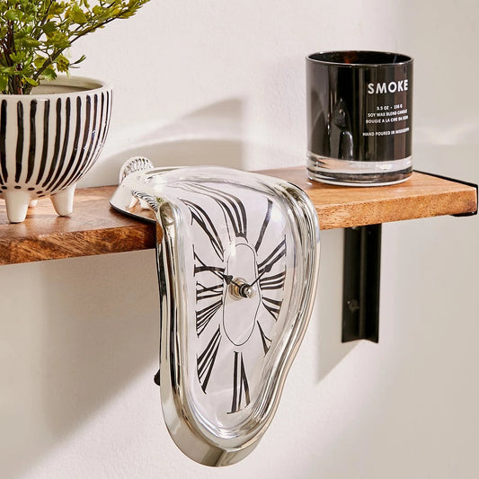 Dali / Alice in wonderland melting clock statue