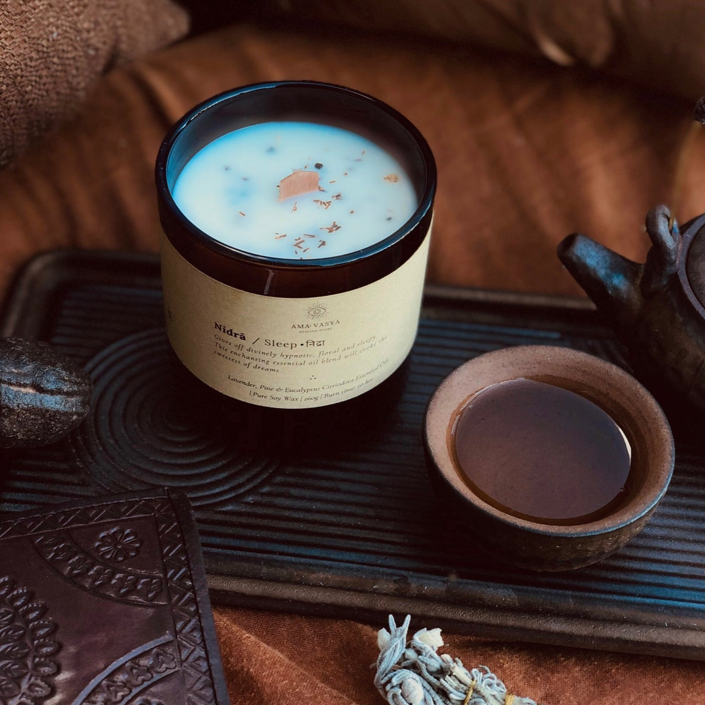 Hand poured soy candle - sleep