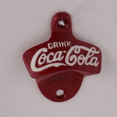 Drink Coke vintage cast iron bottle opener wall hook