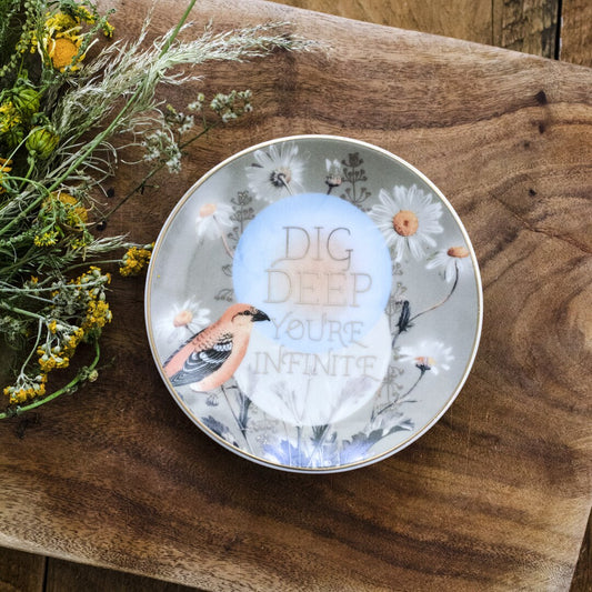 You're infinite, bird ring trinket tray