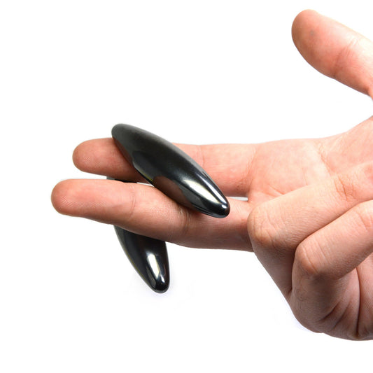 Hematite Crystal zinger pair polished stones