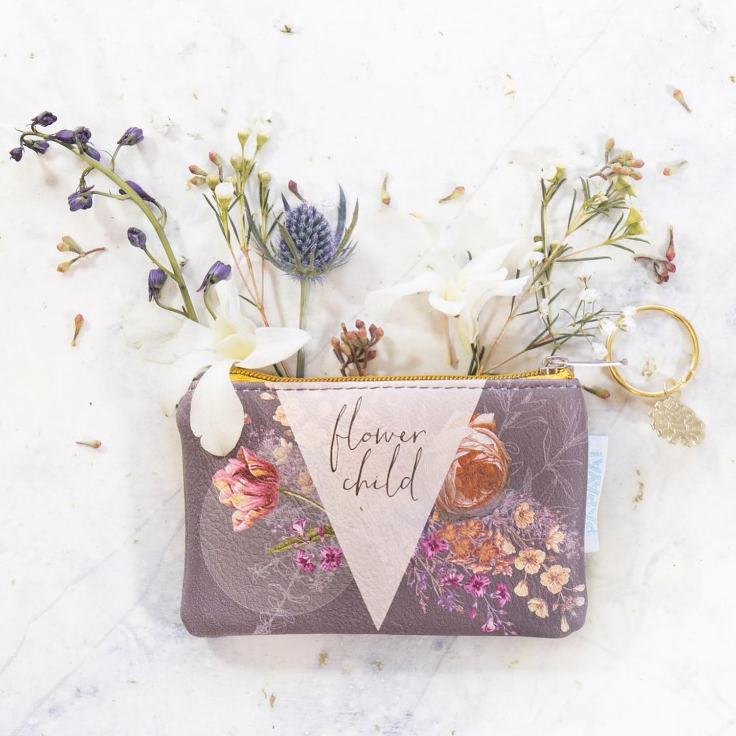 Flower child coin purse