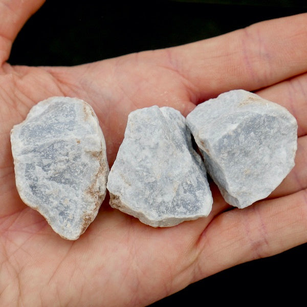 Angelite crystal rough chunk stone