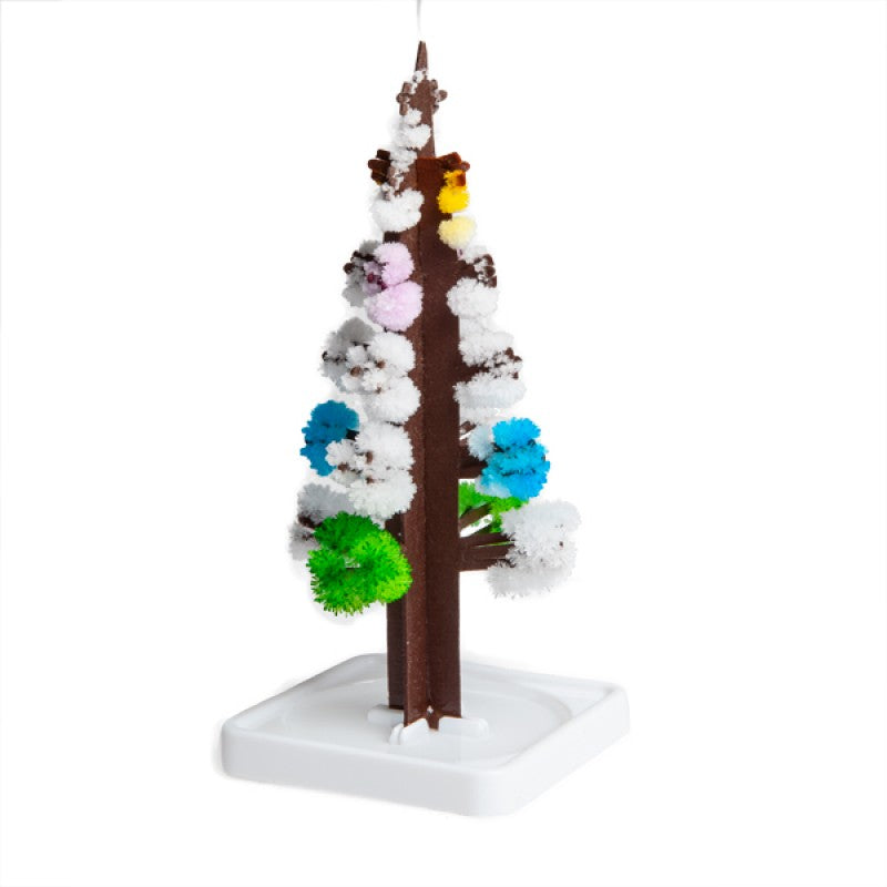 Magical growing crystal tree