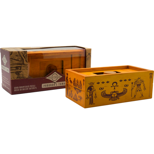 Pharaoh's Tomb secret wooden puzzle box brain teaser