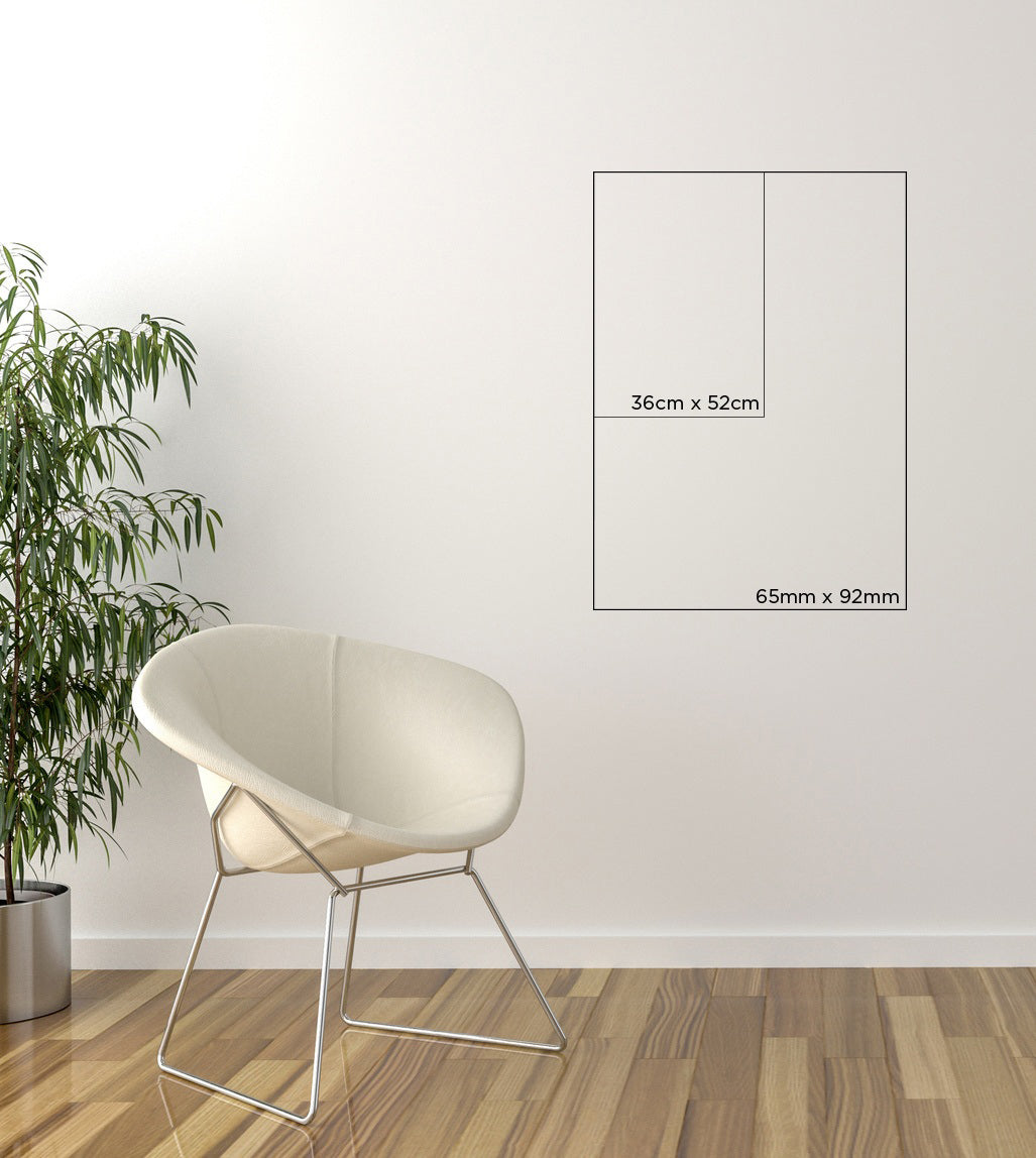 Surfs up pink sandy shore line hanging scroll poster print