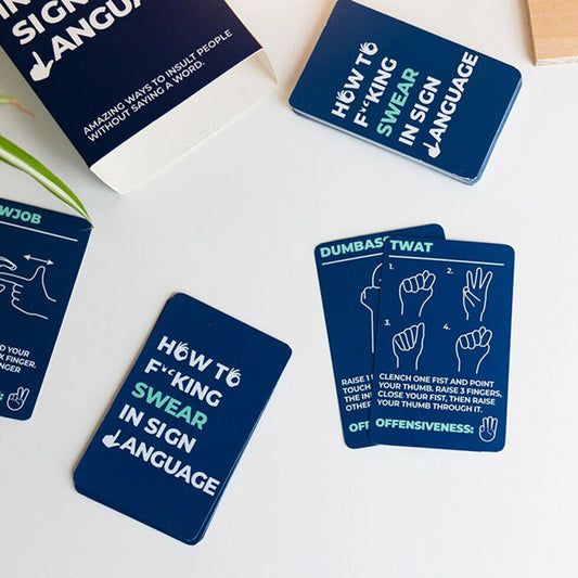 How to swear in sign language cards / naughty game