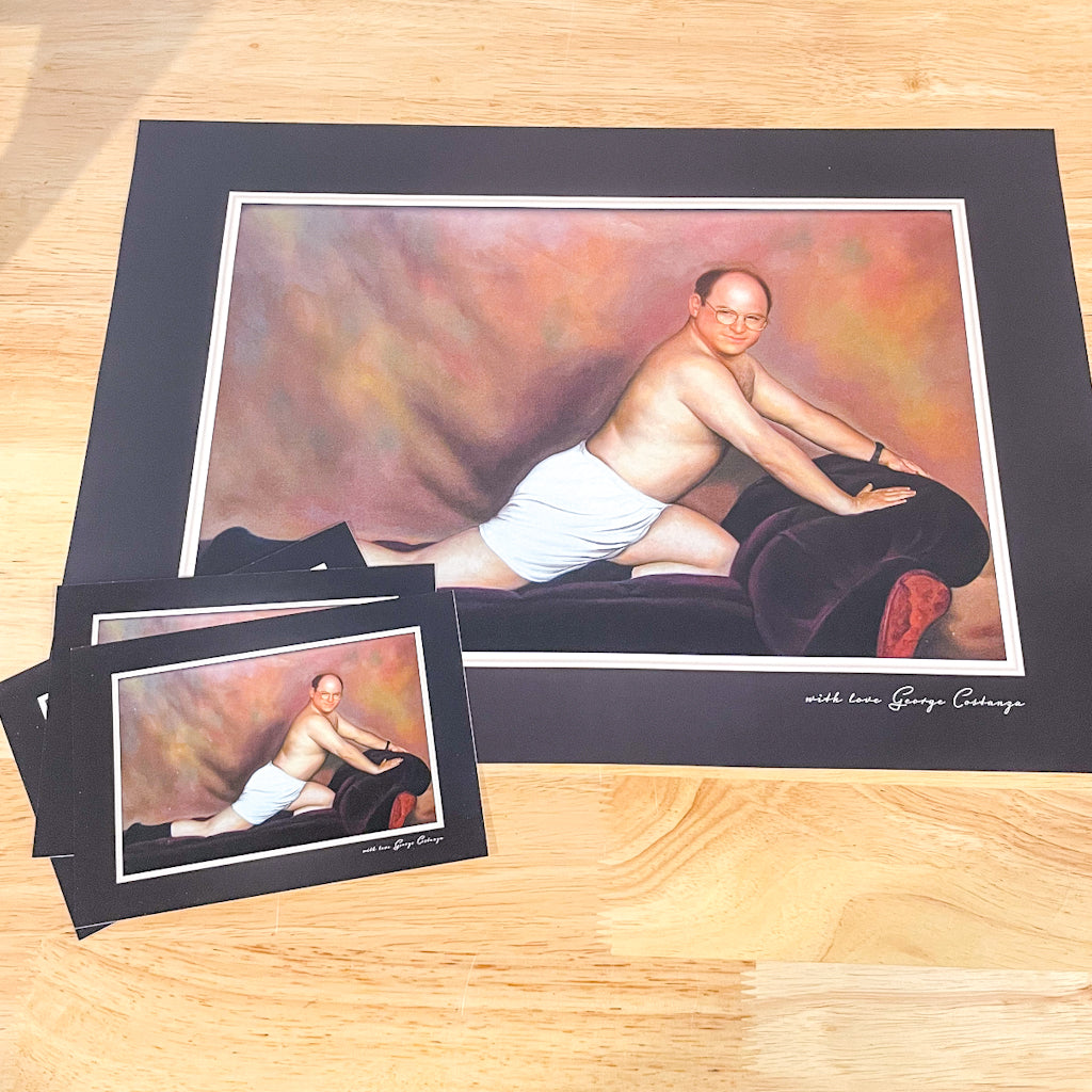 Seinfeld's The package George Costanza poster print
