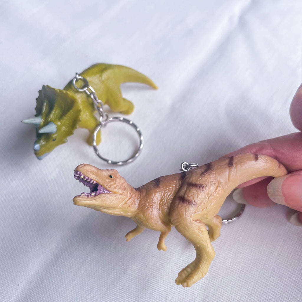 Jurassic park Dinosaur keychain / key ring bag tag