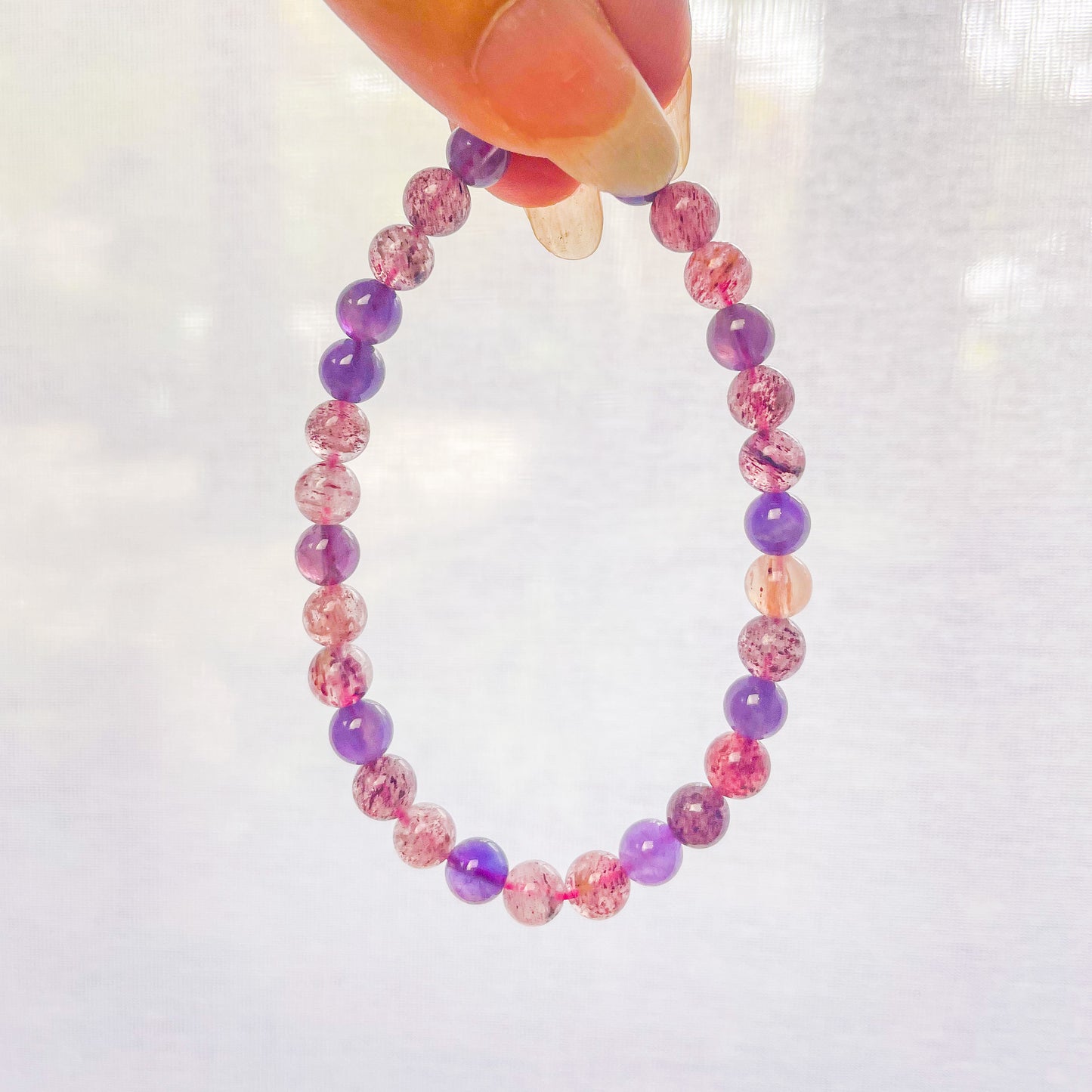 Super seven melody stone crystal bead / crystal bracelet