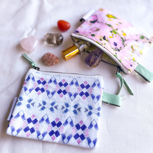 Watercolour coin purse