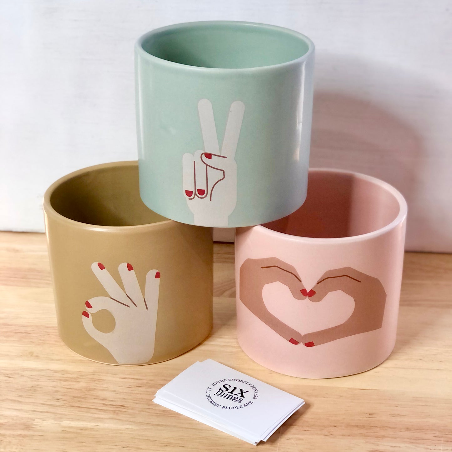 Peace love good vibes planter pot