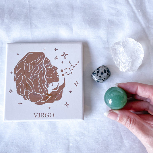 Virgo Zodiac star sign crystal lover kit