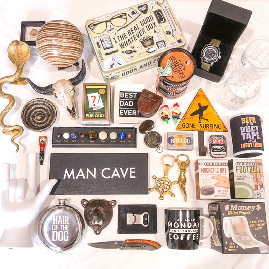 DUDE / Man cave / cave woman MYSTERY gift box